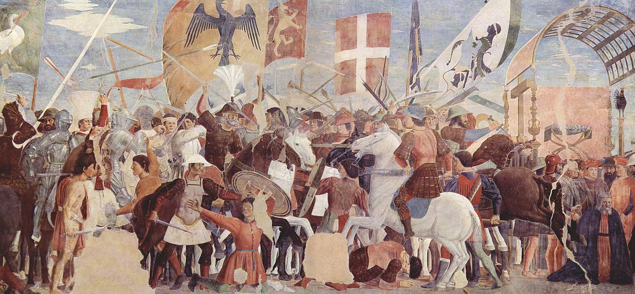 Battle of Heraclius and Chosroes fresco by Piero della Francesca, Arezzo