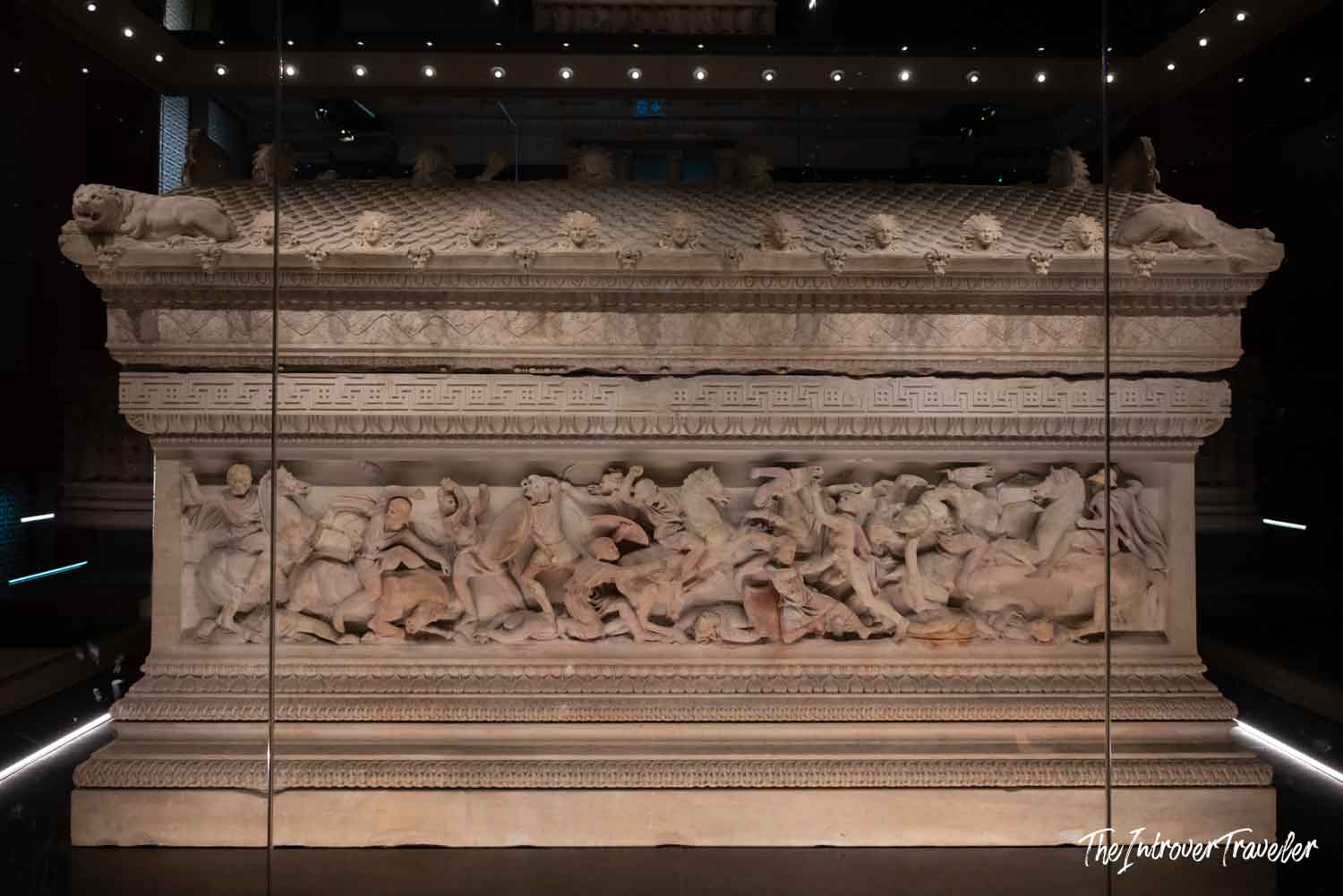 Alexander Sarcophagus battle relief detail, Istanbul Archaeological Museums, Turkey