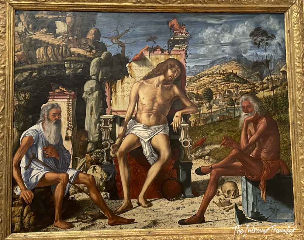 Meditation on the Passion by Vittore Carpaccio, a Renaissance painting at the Met in New York