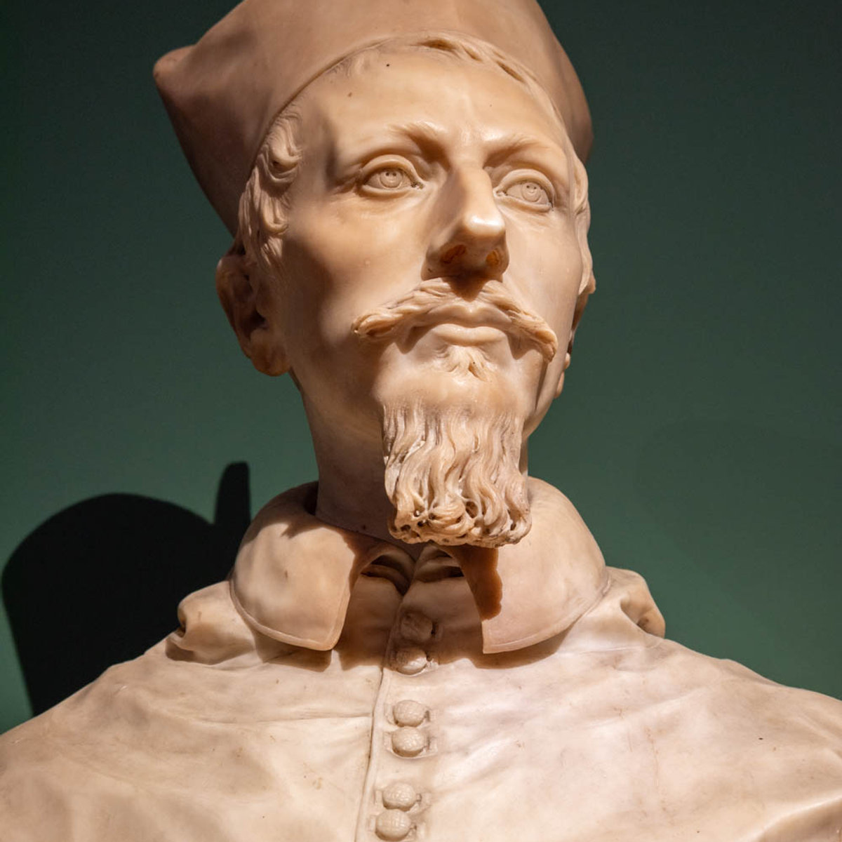 Bernini marble bust of Cardinal Francesco Barberini, on display at Palazzo Barberini