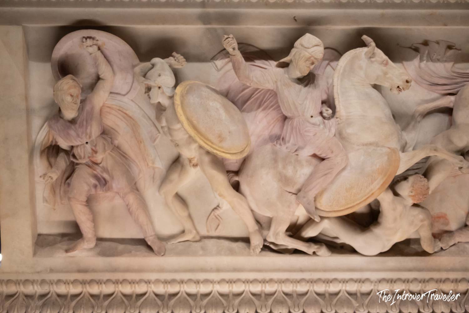 Battle scene relief on the Alexander Sarcophagus, Istanbul Archaeological Museum