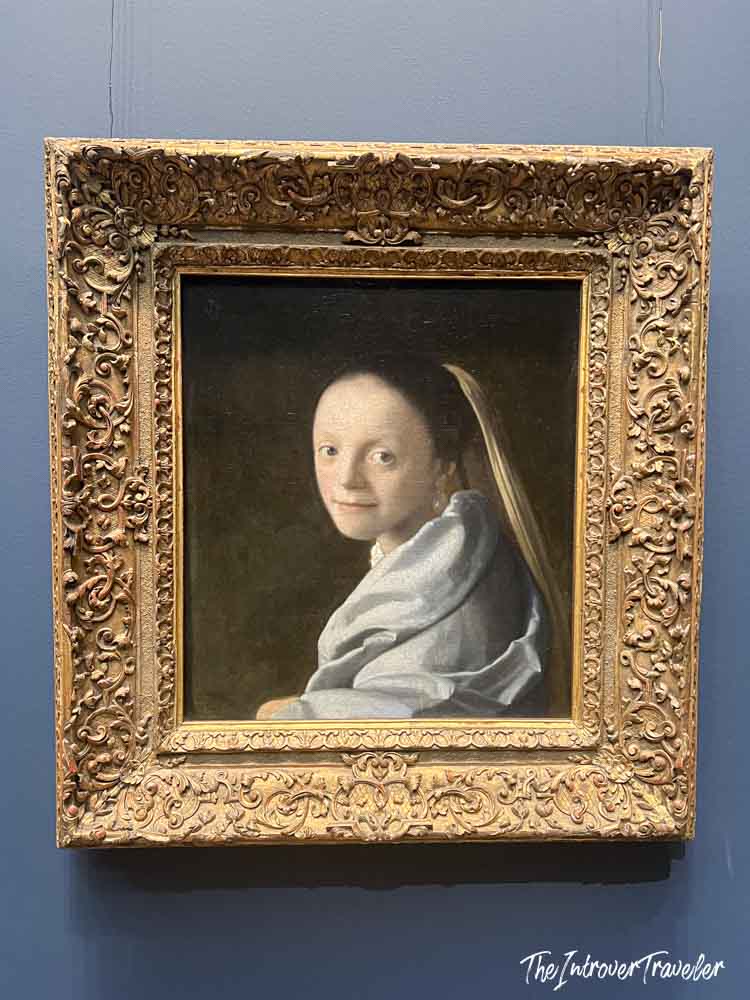 Study of a Young Woman by Vermeer, displayed at the Metropolitan Museum of Art in New York