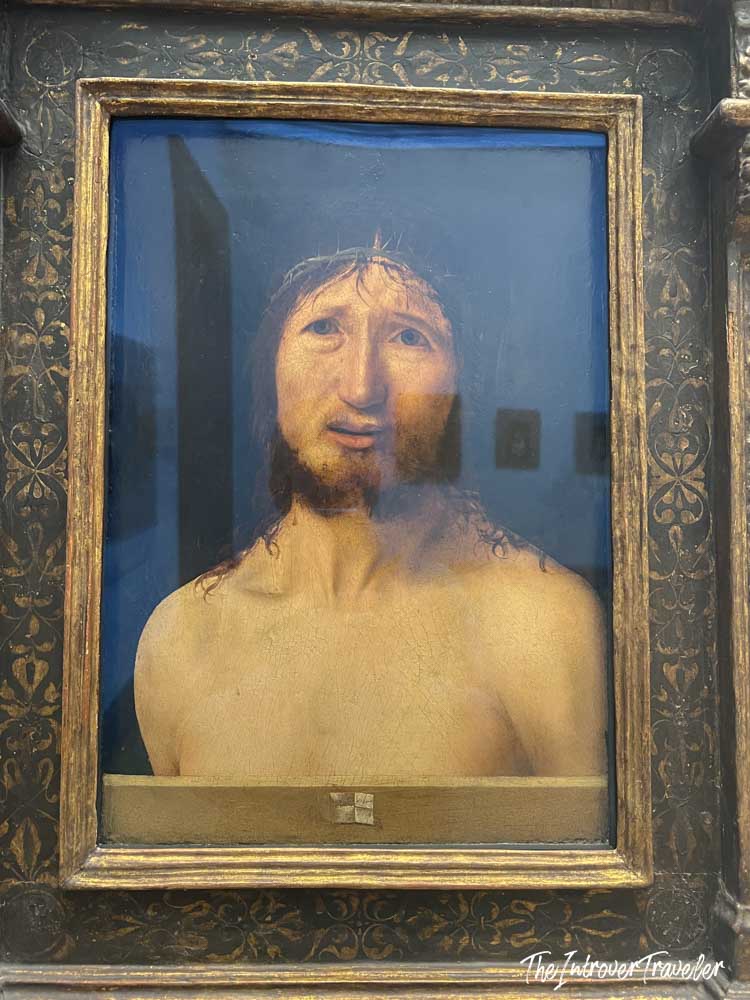 Ecce Homo by Antonello da Messina, displayed at the Metropolitan Museum of Art in New York
