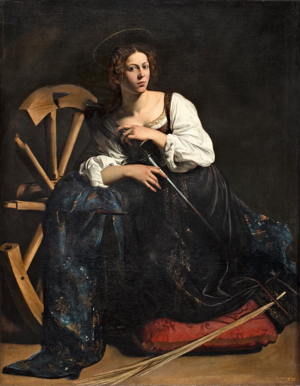 Caravaggio's Saint Catherine of Alexandria at the Thyssen-Bornemisza Museum, Madrid