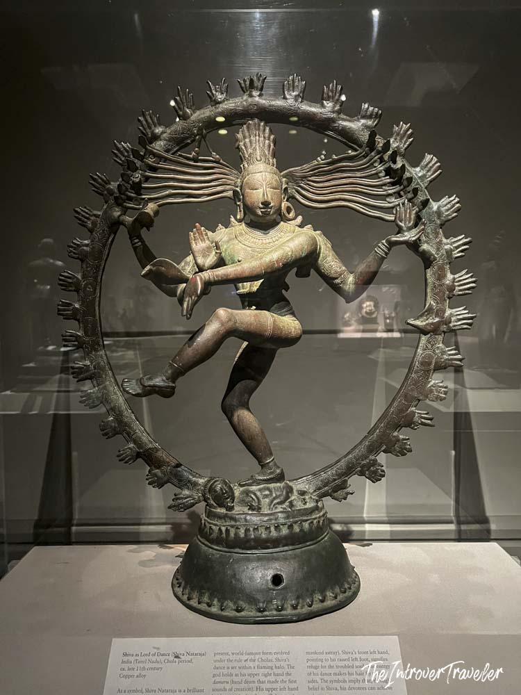 Shiva Nataraja copper alloy sculpture, Chola period, displayed at the Metropolitan Museum of Art