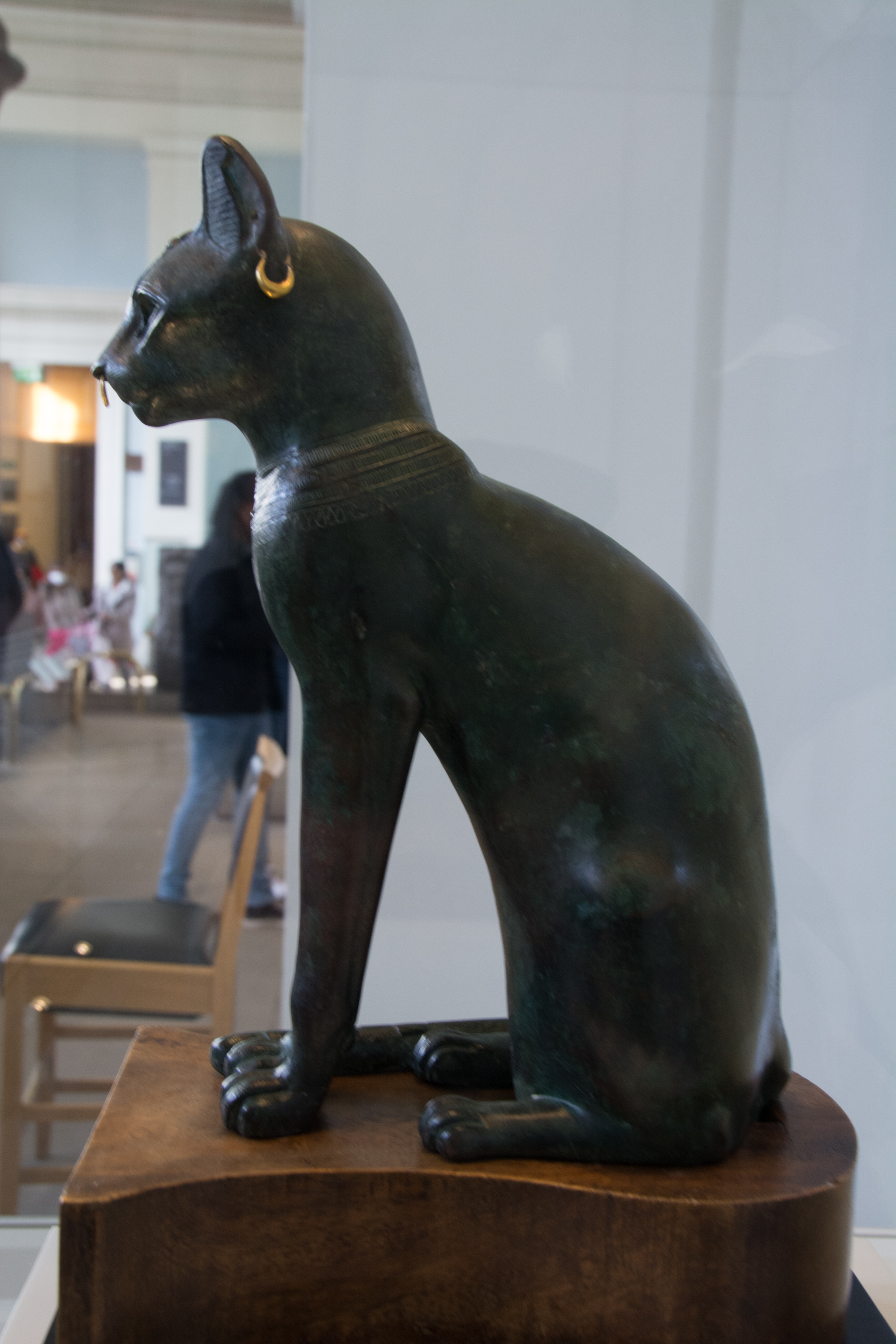 Gayer-Anderson Cat, ancient Egyptian bronze sculpture at the British Museum, London