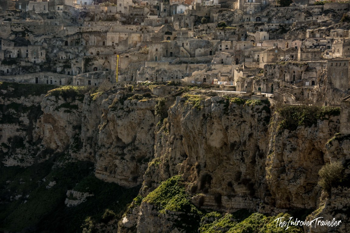 Matera Sassi cave dwellings built into limestone cliffs, Basilicata, southern Italy