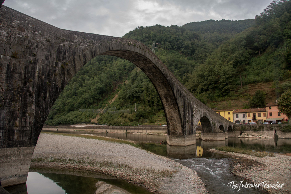Ponte della Maddalena, the Devil's Bridge in Borgo a Mozzano, over the Serchio River