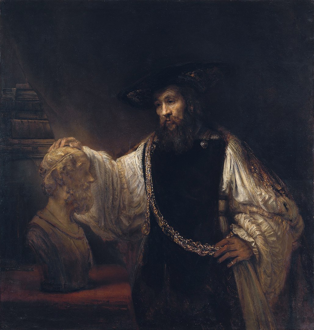 Rembrandt's Aristotle with a Bust of Homer (1653), a Dutch Golden Age masterpiece at the Met