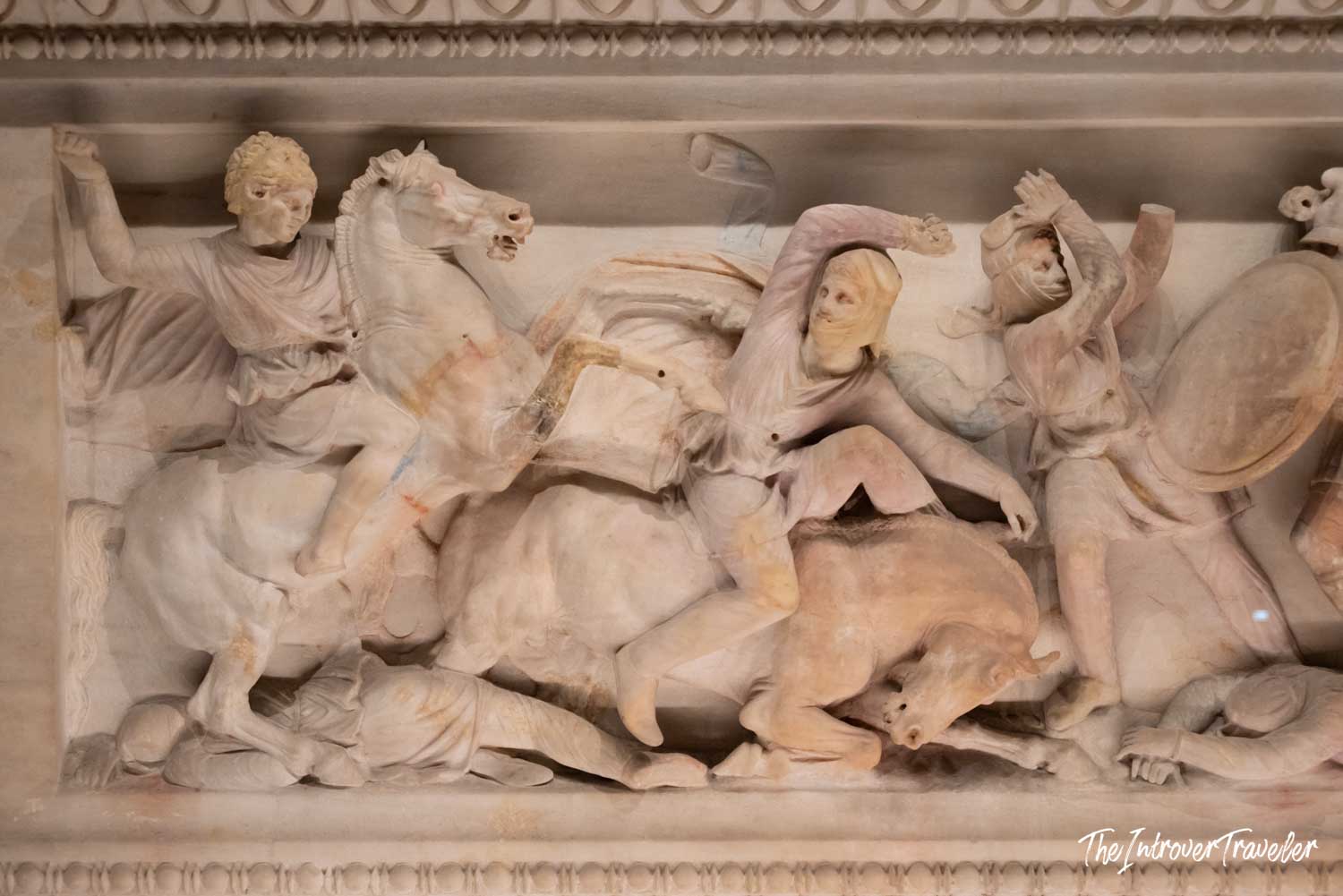 Battle scene relief on the Alexander Sarcophagus, Istanbul Archaeological Museum