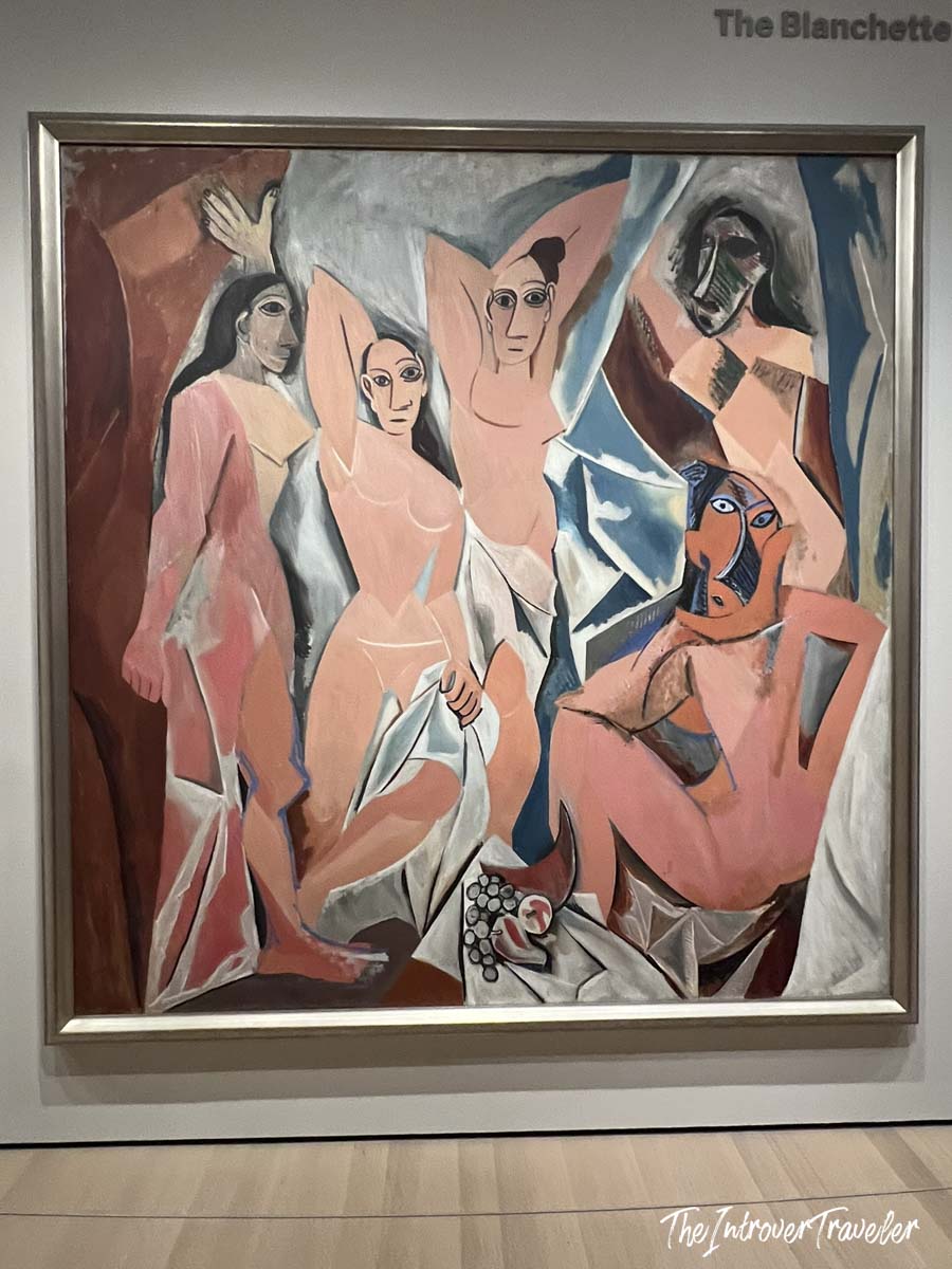 Les Demoiselles d'Avignon by Picasso on display at MoMA New York, Blanchette gallery