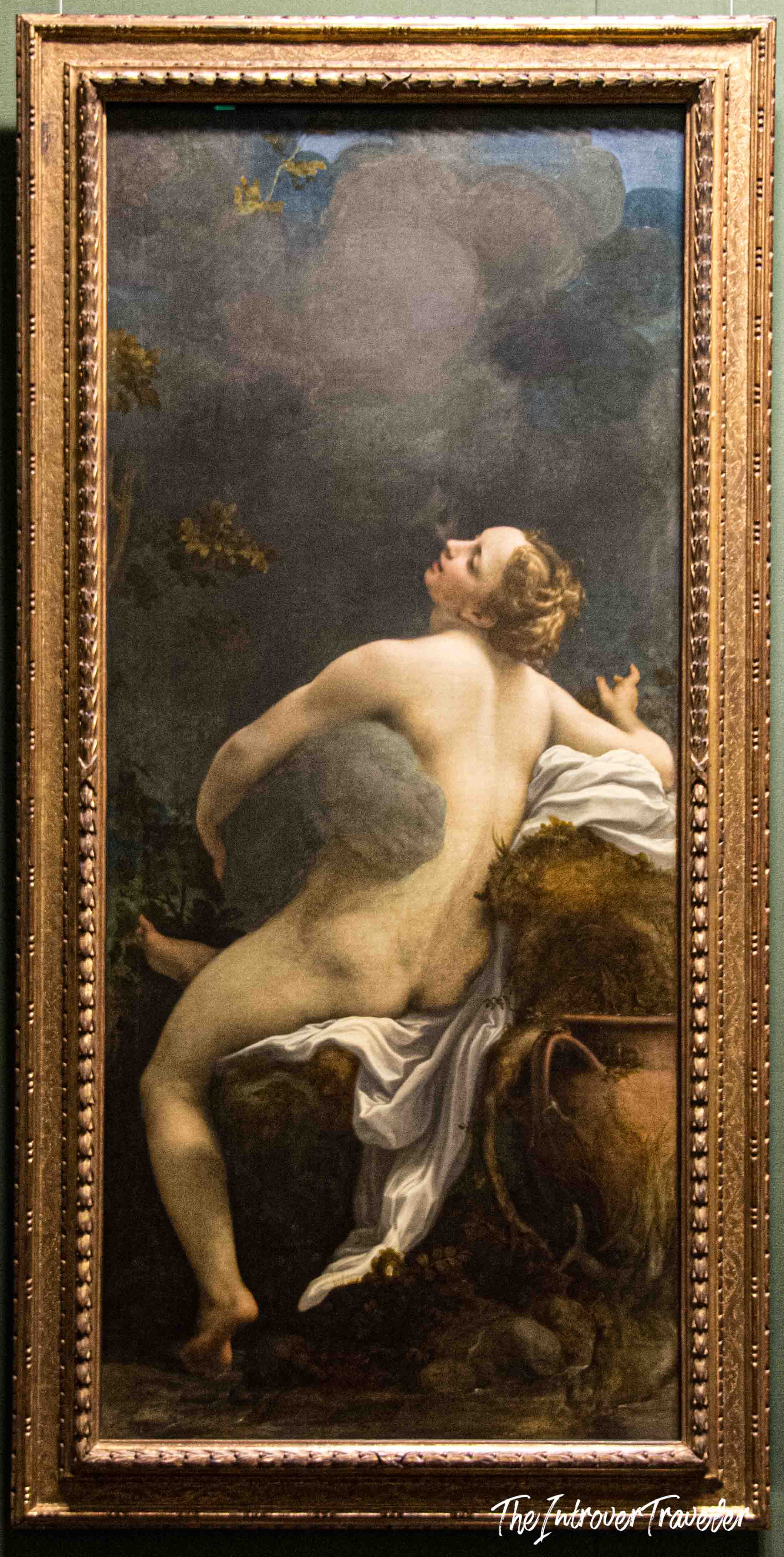 Correggio's Jupiter and Io painting displayed at the Kunsthistorisches Museum in Vienna