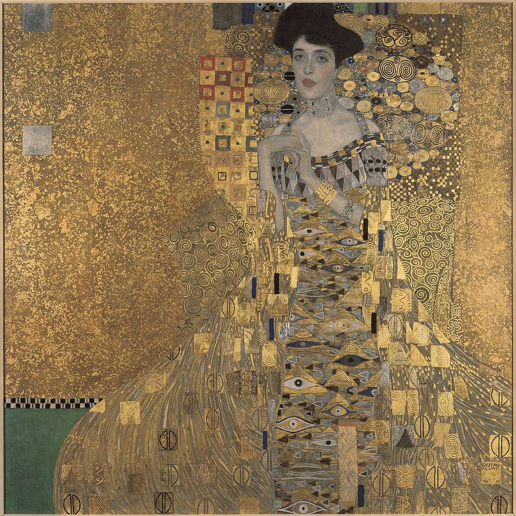 Portrait of Adele Bloch-Bauer I by Gustav Klimt, the iconic gold painting at Neue Galerie New York