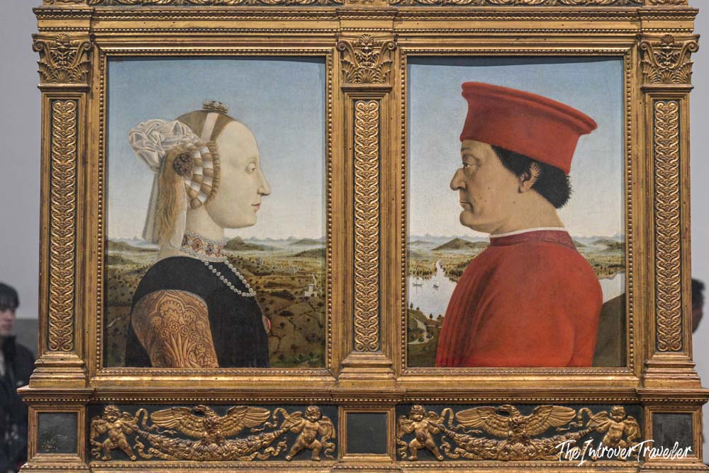 Diptych of the Duke and Duchess of Urbino by Piero della Francesca, Uffizi Gallery Florence