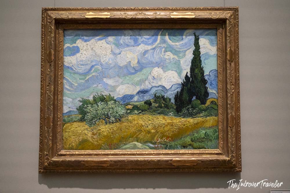Wheat Field with Cypresses by Van Gogh, displayed at the Metropolitan Museum of Art in New York