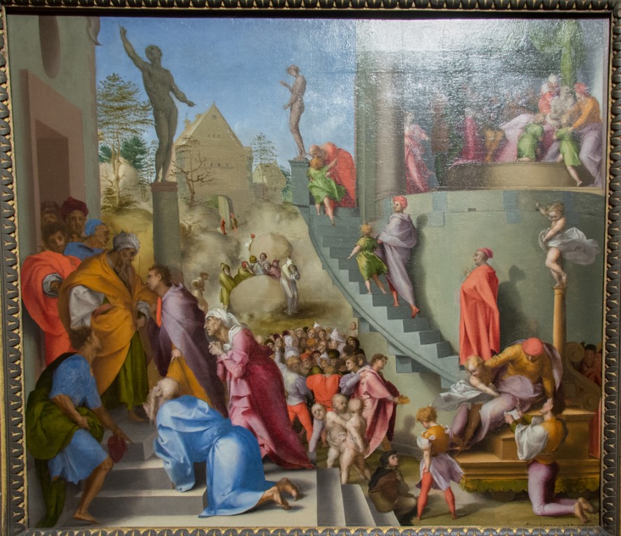 Joseph with Jacob in Egypt by Pontormo, a Mannerist masterpiece at the National Gallery London