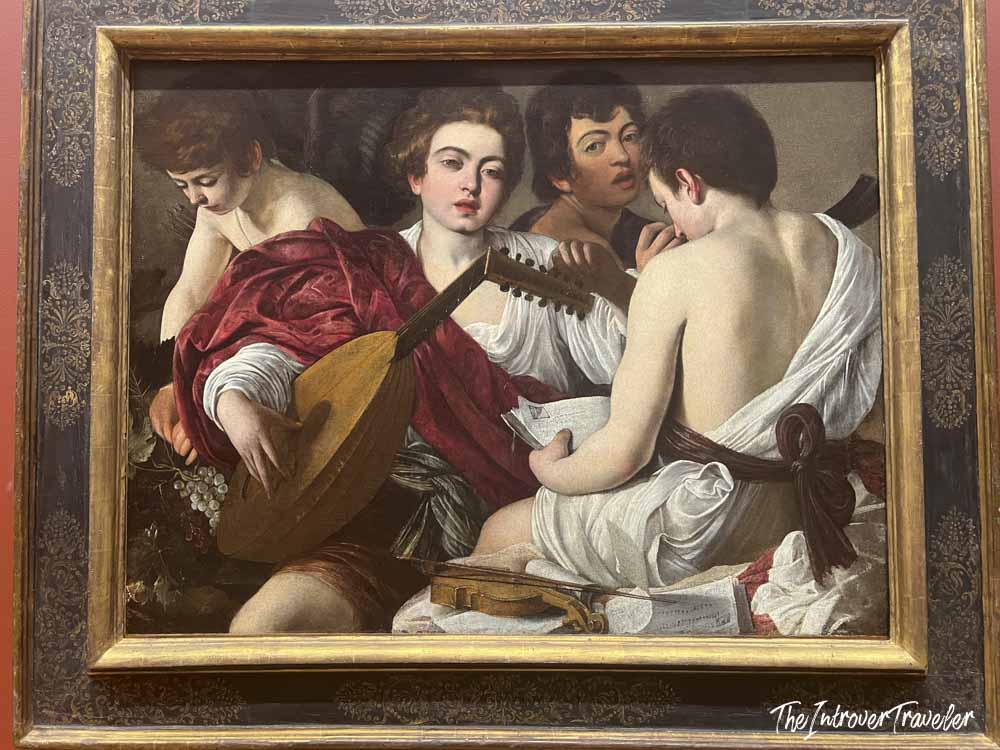The Musicians by Caravaggio, a Baroque masterpiece on display at the Metropolitan Museum of Art