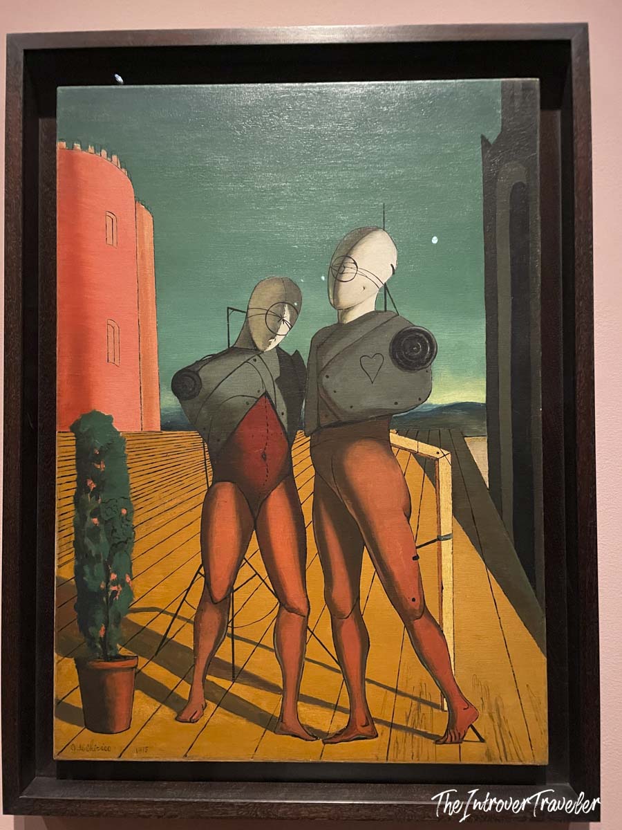 The Duo (Two Figures) by Giorgio de Chirico, 1915, on display at MoMA New York