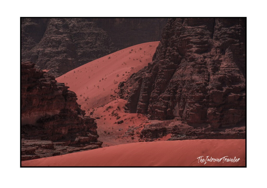 The Wadi Rum desert (Jordan)