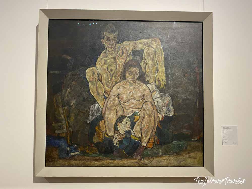 The Family by Egon Schiele, displayed at the Belvedere Museum in Vienna