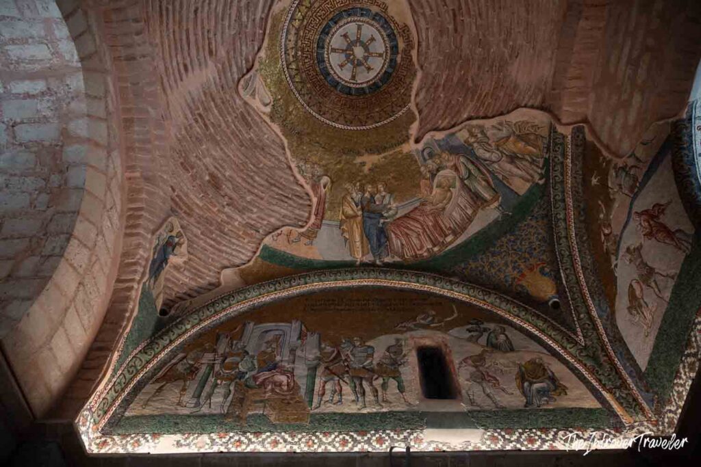 Byzantine mosaics on the vaulted ceiling of Saint Savior in Chora, Istanbul