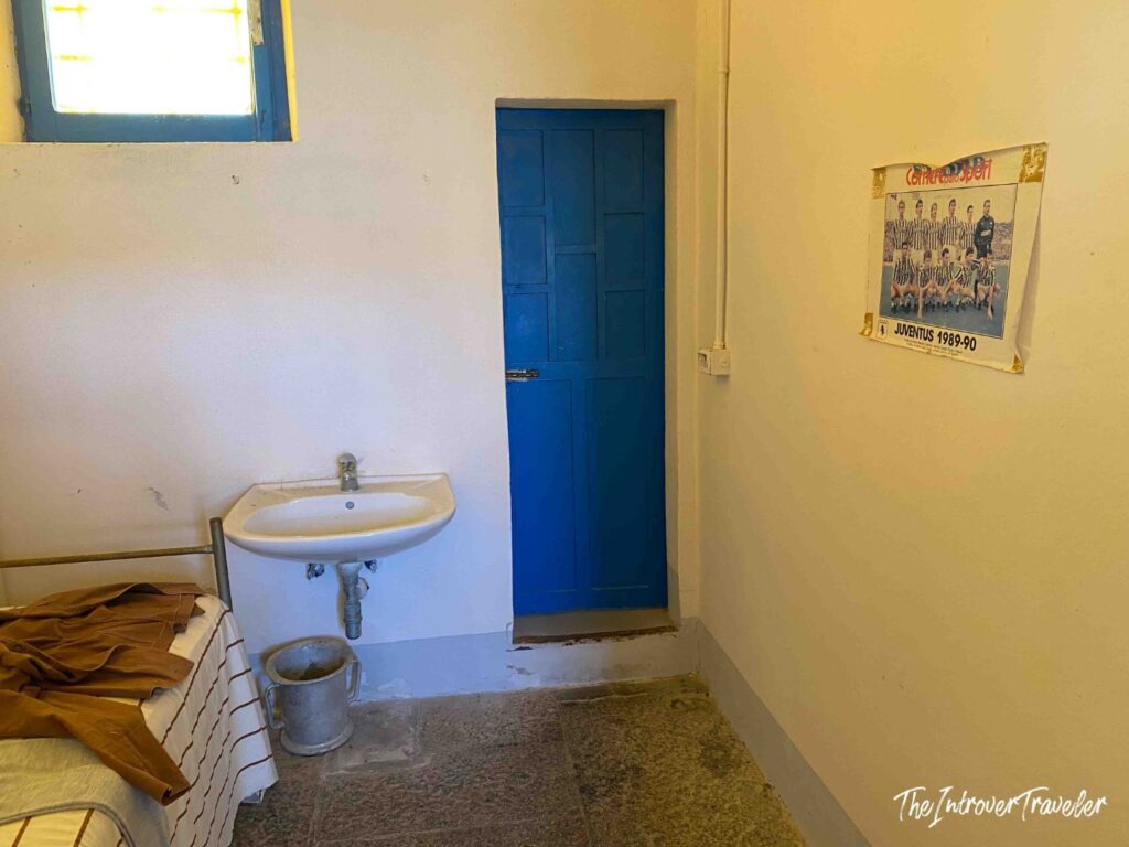 A cell in the prison of Asinara, Sardinia
