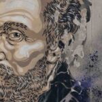 Michelangelo Buonarroti on a wall in Florence