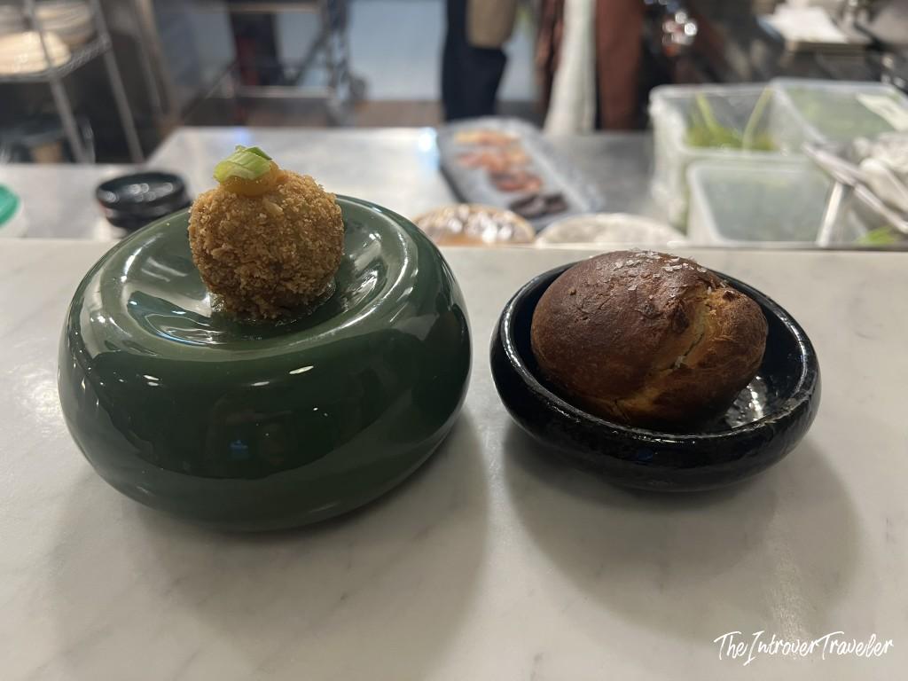 Aurea Osteria, Cagliari. Fish croquette