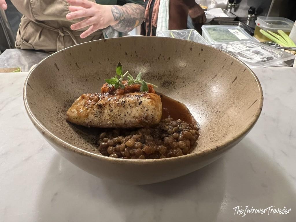 Aurea Osteria, Cagliari. Grey mullet