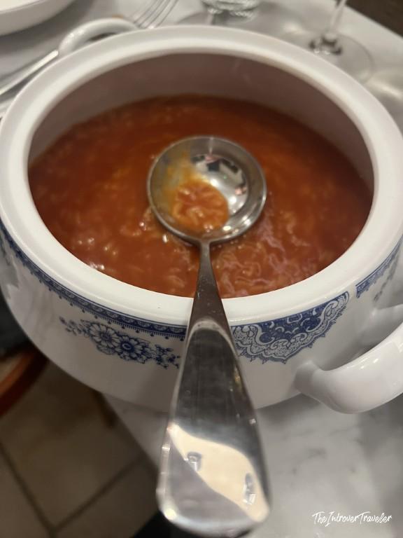 Aurea Osteria, Cagliari. Conger eel broth