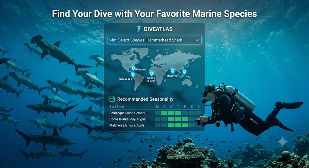 DiveAtlas: where to dive when