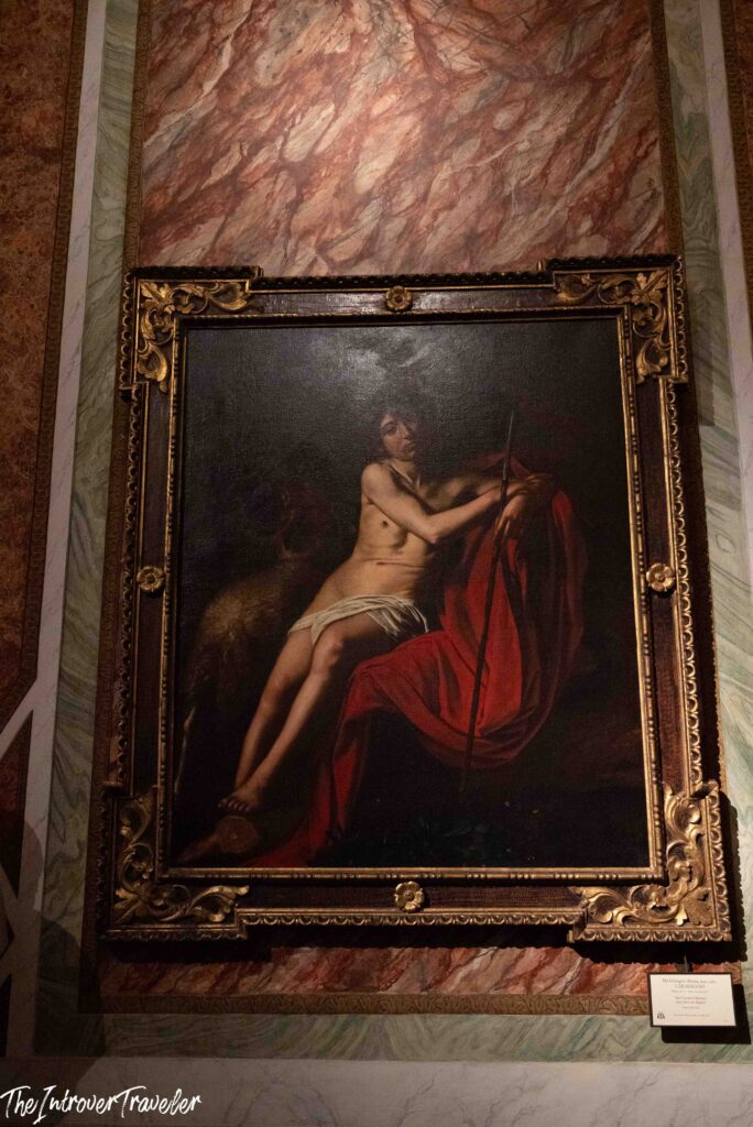Saint John the Baptist by Caravaggio, Room of the Silenus, Borghese Gallery, Rome