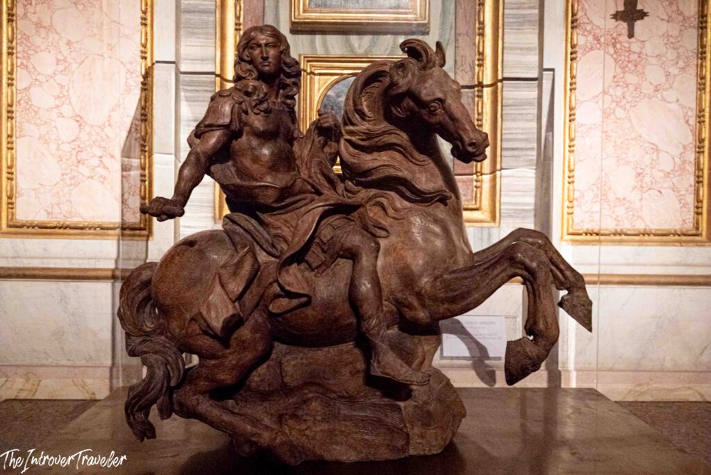 Bernini's terracotta model for the equestrian statue of Louis XIV, Borghese Gallery, Rome