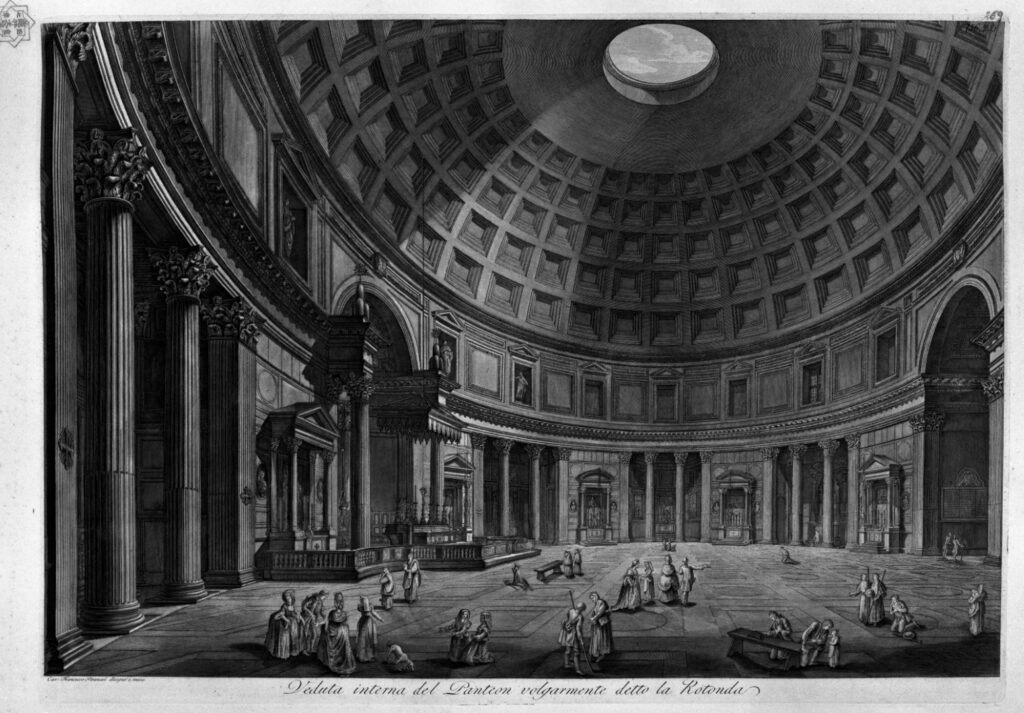 Giovan Battista Piranesi, View of the Pantheon, Rome